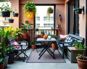 Multifunktionale Möbel für kleine Balkone