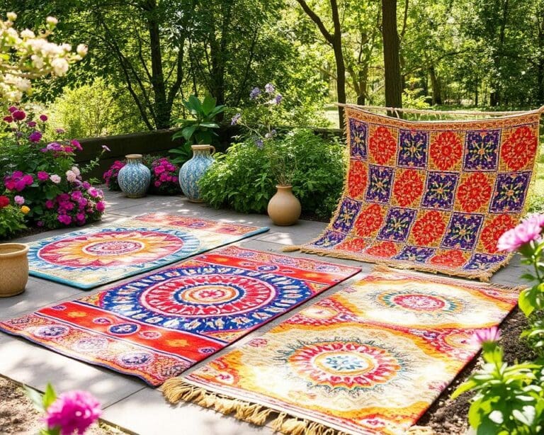 Outdoor-Teppiche aus recyceltem Material für Nachhaltigkeit