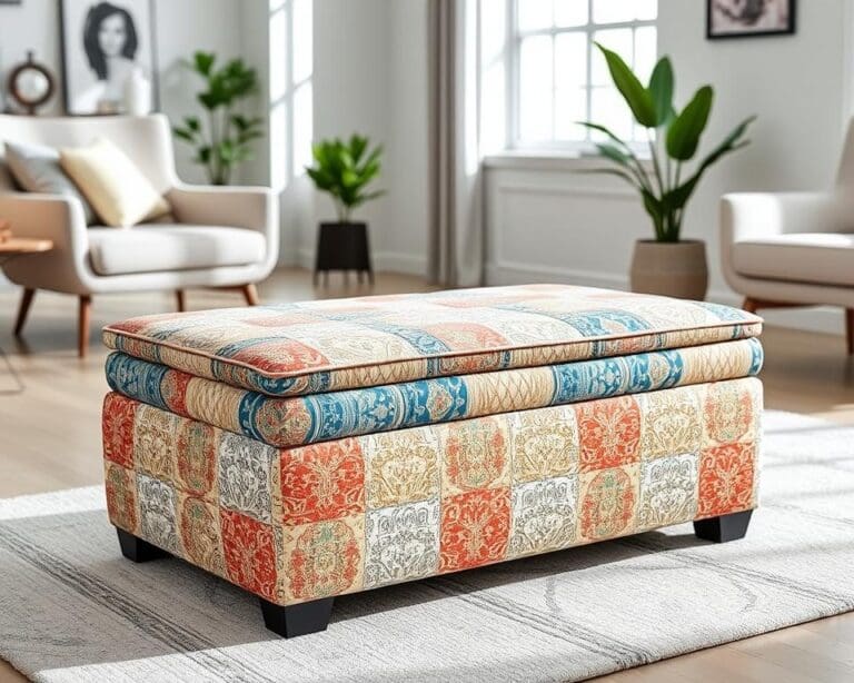 Polsterhocker mit abnehmbaren Bezügen für leichte Pflege