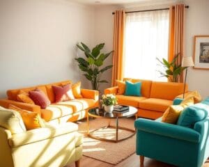 Polstermöbel in hellen Farben für eine einladende Atmosphäre