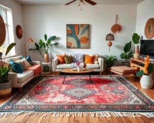 Teppiche im Boho-Stil für kreative Wohnzimmer