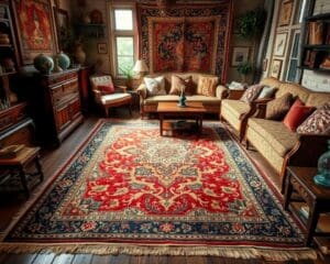 Teppiche im Vintage-Look für eine nostalgische Atmosphäre