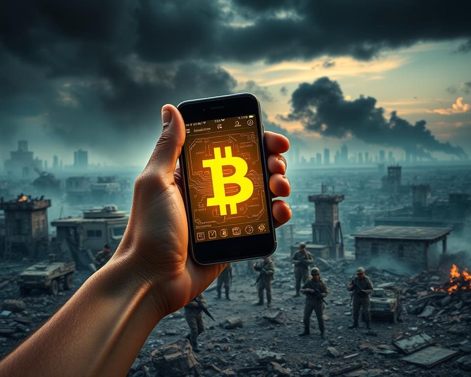 Bitcoin als Finanzmittel im Krieg