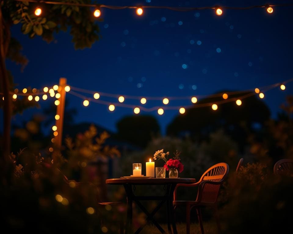 Outdoor-Lichterketten für romantische Sommernächte