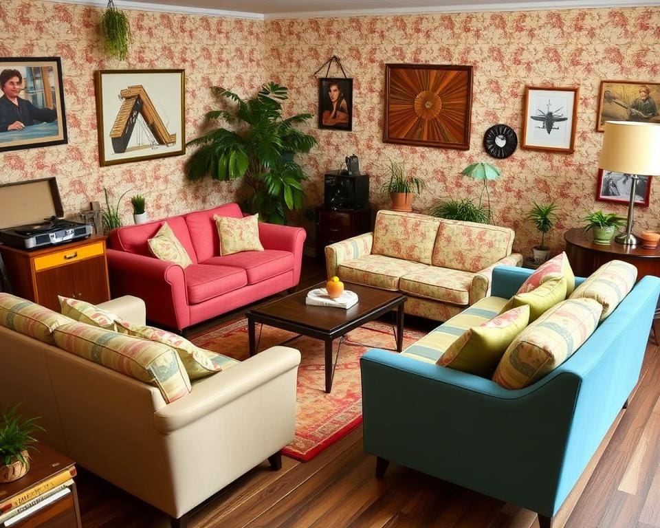 Polstermöbel im Retro-Stil für nostalgische Wohnideen