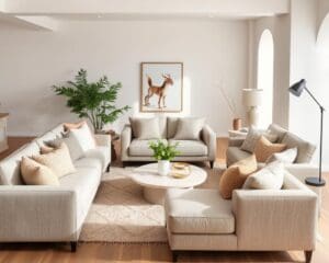 Polstermöbel in neutralen Farben für vielseitige Räume