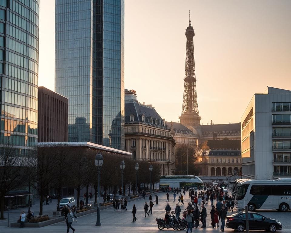 Wo findet man moderne Architektur in Frankreich?