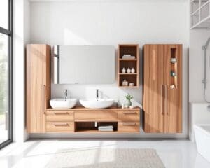 Multifunktionale Badmöbel mit Stauraumoption