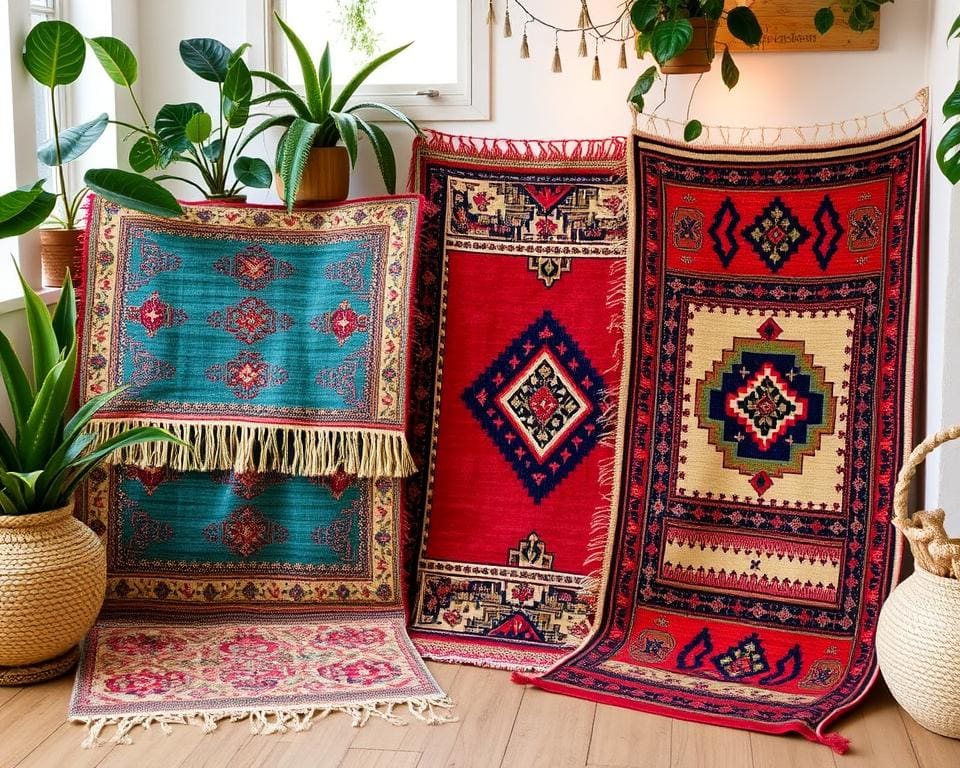 Teppiche im Boho-Design für farbenfrohe Akzente