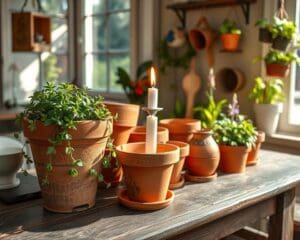 Was kann man mit alten Blumentöpfen tun?