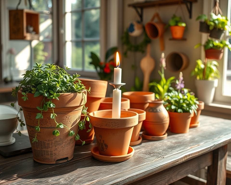 Was kann man mit alten Blumentöpfen tun?