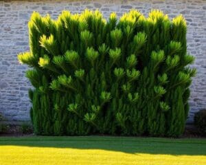 Wie groß wird ein immergrüner Spalierbaum?