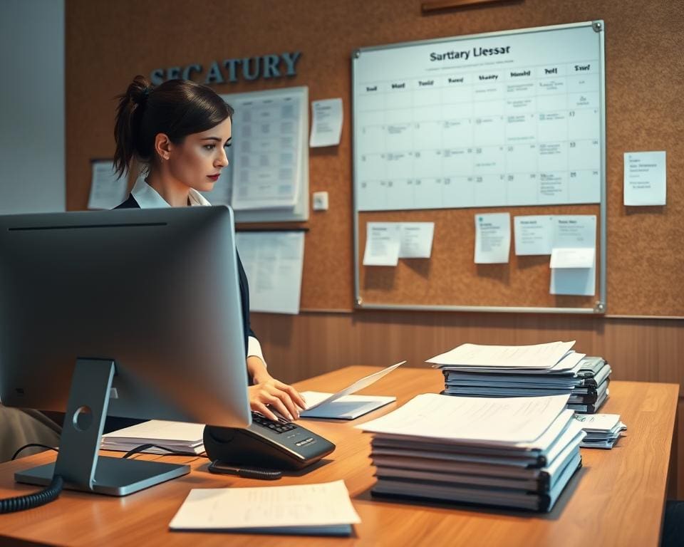 Wie organisiert ein Sekretär den Büroalltag?