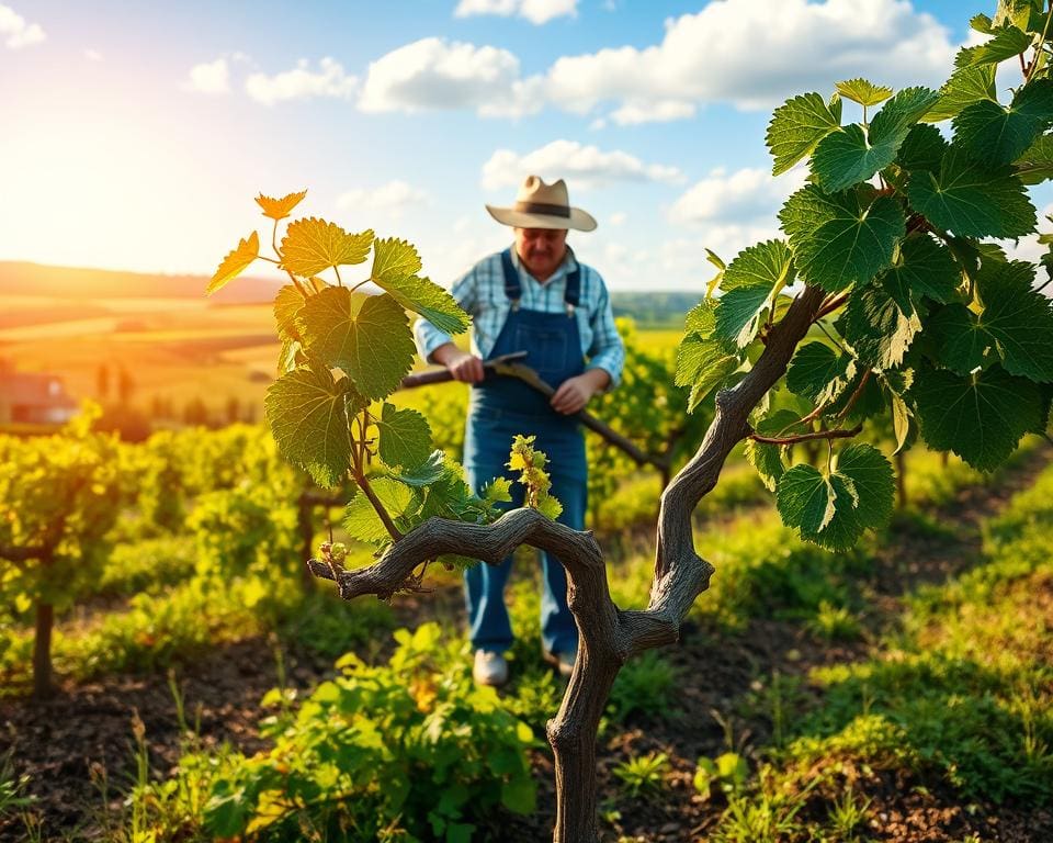 Wie pflegt man einen Weinstock im Garten?