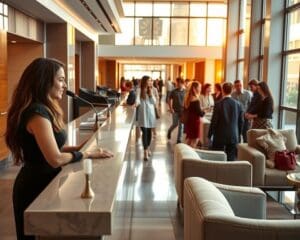 Wie sieht der Tagesablauf im Empfang aus?