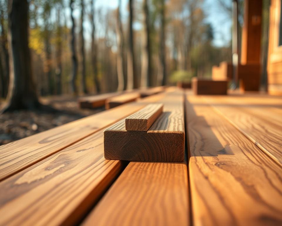 hochwertige Holzmaterialien