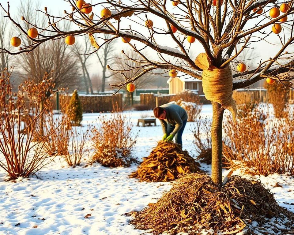 Schutzmaßnahmen gegen Kälte und Frost für Spalierbäume
