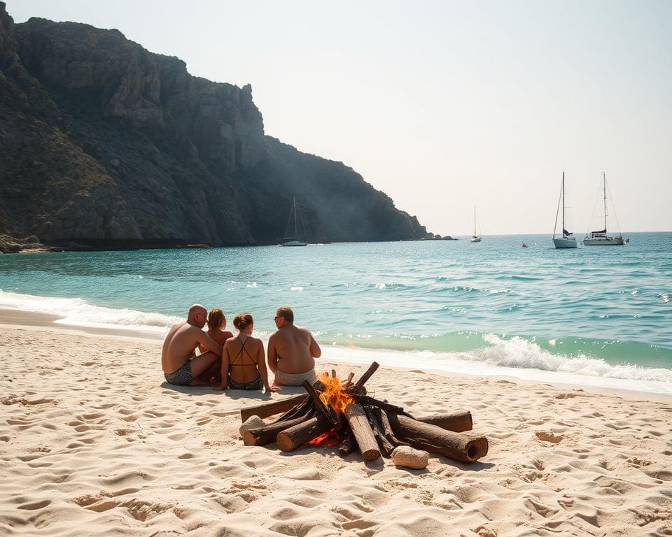 Strafen bei offener Flamme am Strand