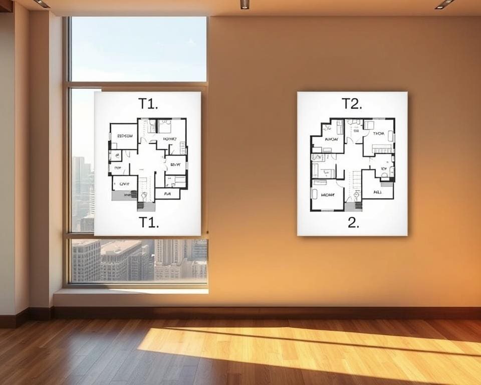 Was bedeutet T1 oder T2 bei Wohnungen?