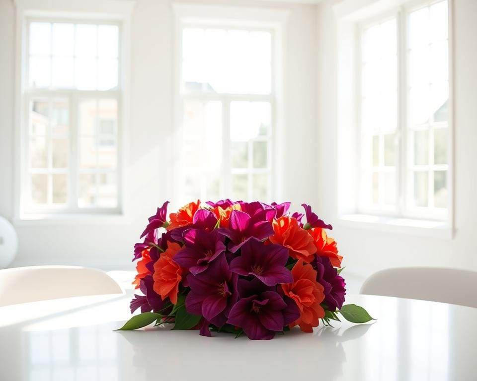 Wie kombinierst du Weiß mit kräftigen Farben?