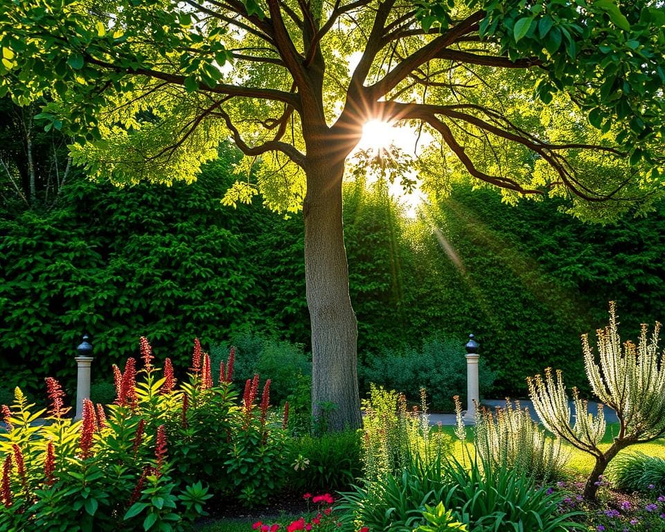 Wie kombiniert man Spalierbäume mit anderen Pflanzen?