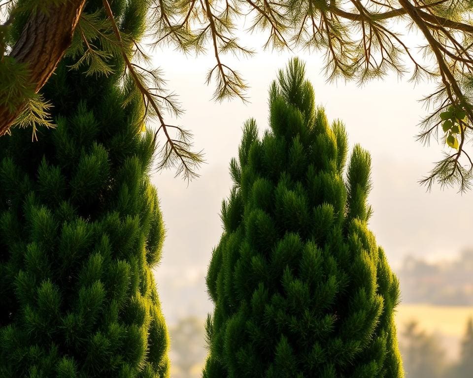 Immergrüner Sichtschutzbaum