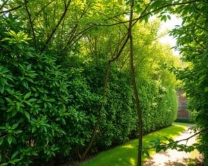 Kann ich mit Spalierbäumen Müllplätze verdecken?