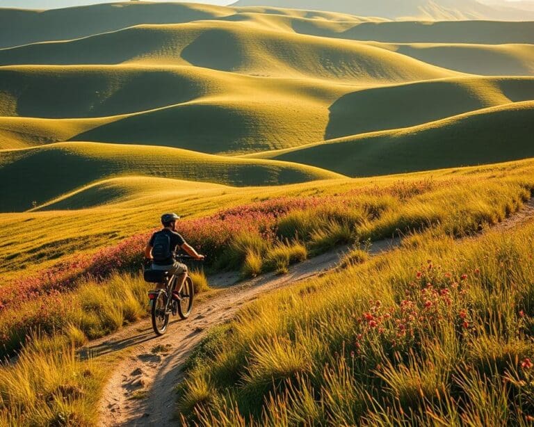 Wie reist man mit dem E-Bike durch hügeliges Gelände?