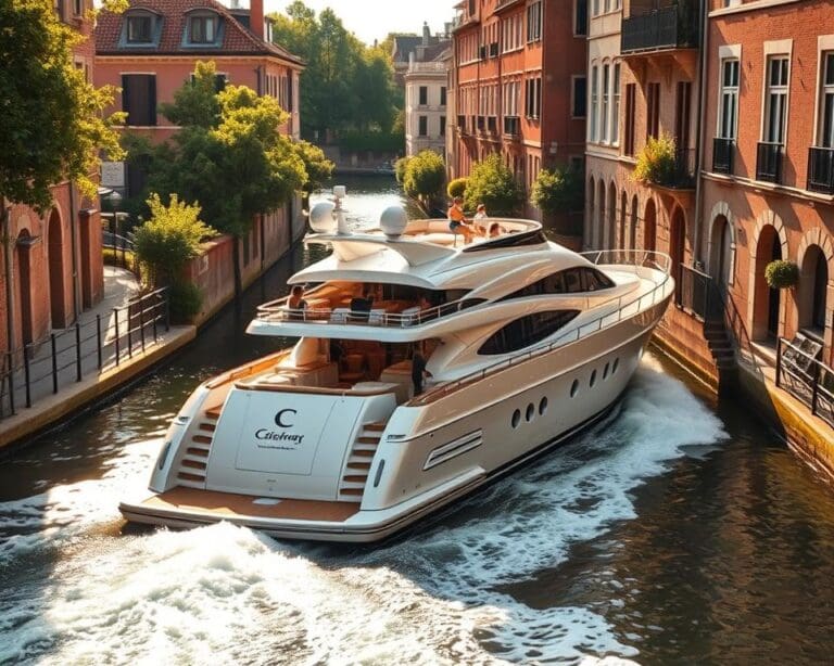 Wie reist man mit dem Jacht durch enge Kanäle?