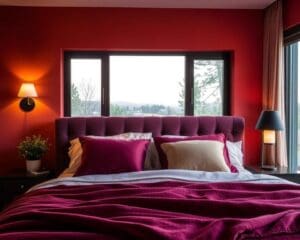 Farbliche Akzente für Schlafzimmerwände