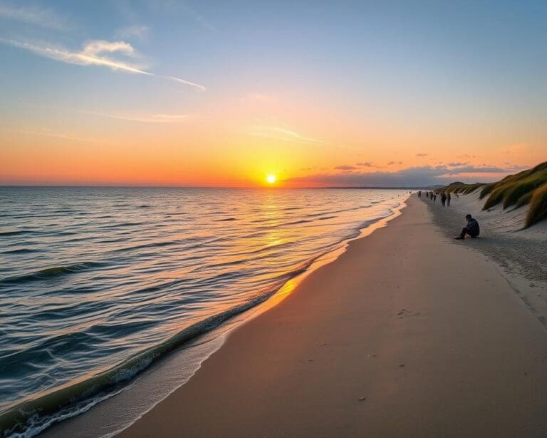 Wie erlebst du Sonnenuntergänge am Strand von Duhnen?