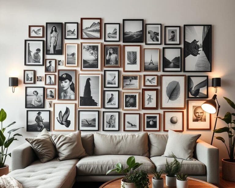 Dekoration mit Bildern und Postern