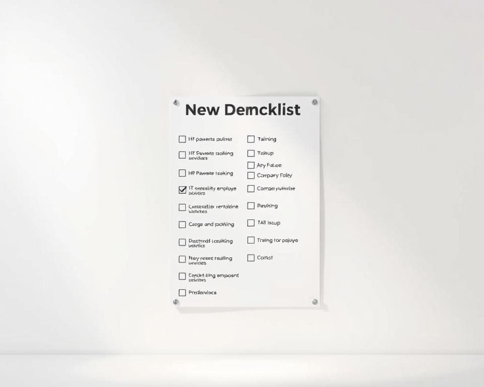 Was gehört in eine Checkliste für neue Mitarbeitende?