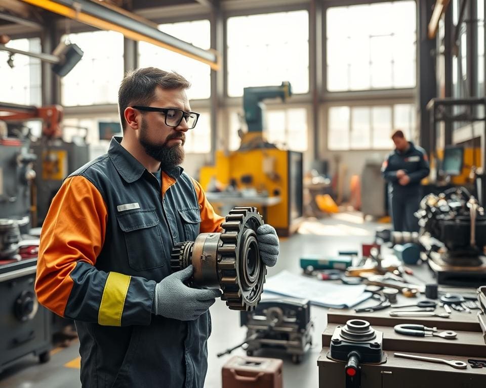 Wie arbeitet ein Maschinenmonteur in der Industrie?