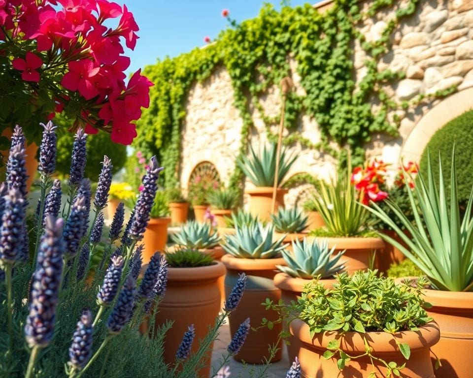 Mediterrane Pflanzen für warme Gartenbereiche
