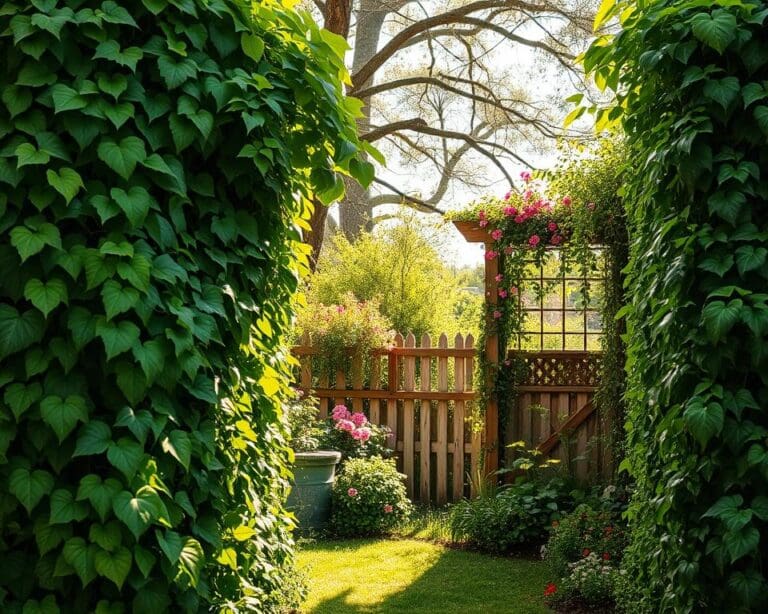 Rankpflanzen für natürliche Sichtschutzlösungen
