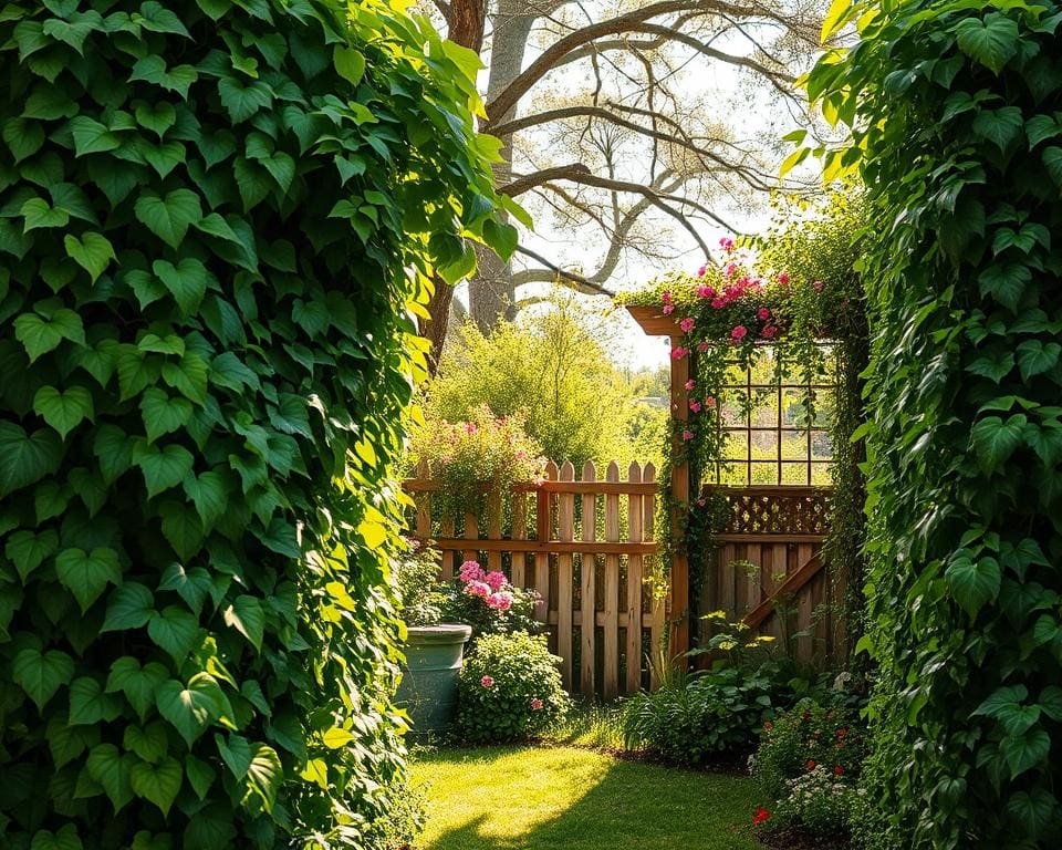 Rankpflanzen für natürliche Sichtschutzlösungen