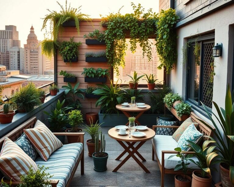 Terrassenideen für kleine Stadtgärten