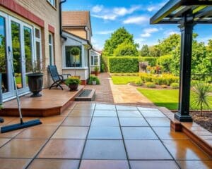 Schonende Steinreinigung ohne Chemie für Terrassen