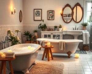 Wie ein Badezimmer mit wenig Aufwand gemütlich wird