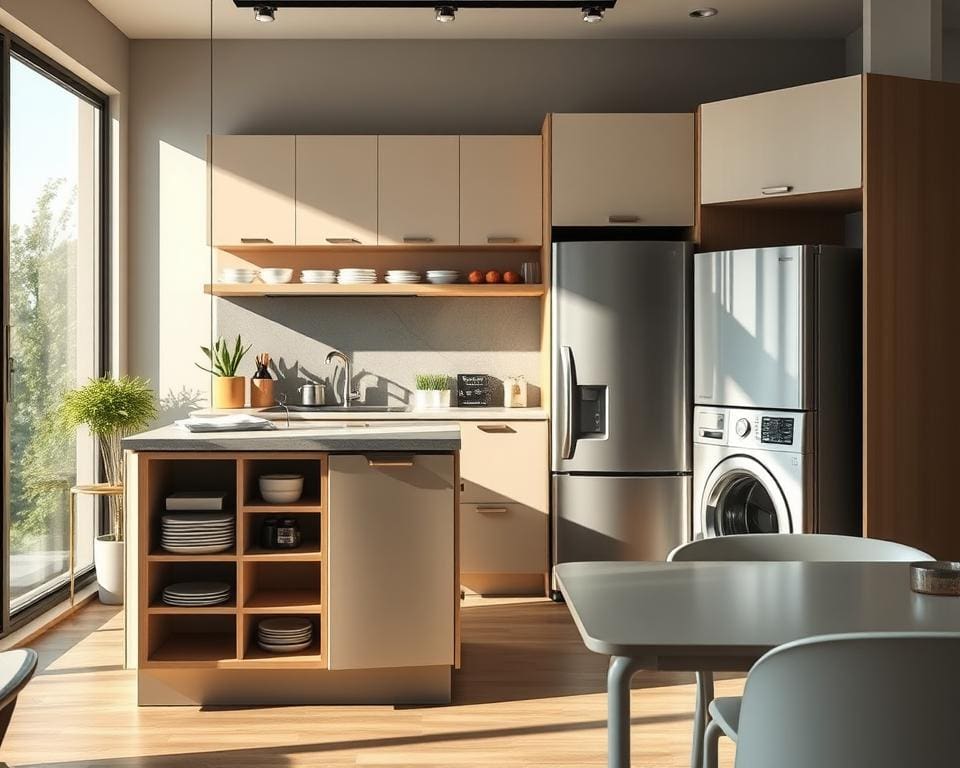 Welche Küchenmöbel sparen Platz?